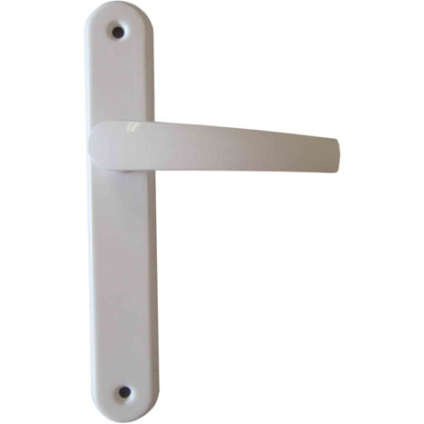 Poignée de porte bec de cane Chloé Blanc - Entraxe 195mm
