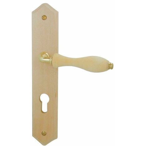 Poignée De Porte Bois Rustique Clé I - Dt2000