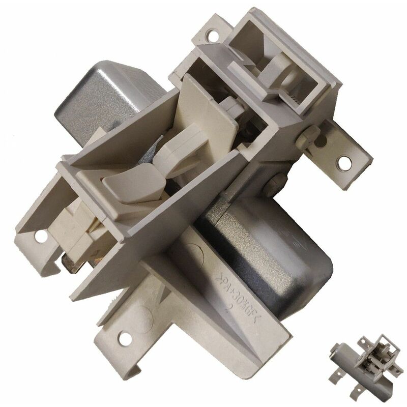Poignéee de porte complete grise (34420207, 12176000008909) Lave-vaisselle OCEANIC, CURTISS, CONTINENTAL EDISON