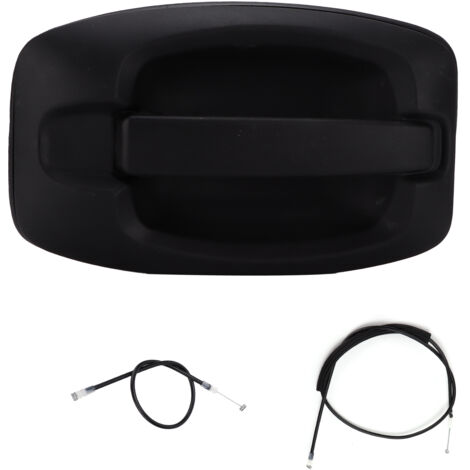 Poignée de porte coulissante, Câbles, Poignée de Porte Coulissante avec Câble et Faisceau de Câbles de Poignée de Porte Coulissante Noir ABS735426421 Compatible Jumper III 2006-2014