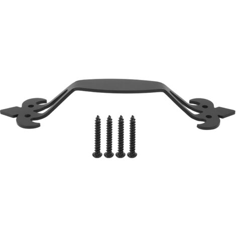 Poignée de porte coulissante en acier au carbone pour porte de grange, garage ou armoire.