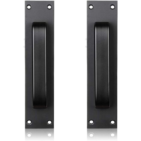 Poignée de porte coulissante noire pour cuisine/mobilier/armoire/armoire/poignée de tiroir pour foulards de porte de grange
