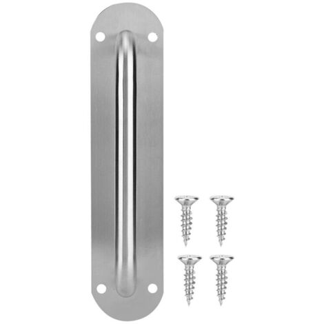Poignée de porte d'accès à pousser et à tirer en acier inoxydable (ovale 280 x 65 mm)
