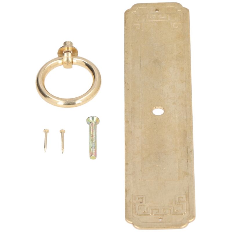 Poignée de Porte D'armoire Poignée de Meubles Chinois Porte à Trou Unique Armoire Poignée Rétro Portes D'armoire en Cuivre Pur Poignée Rétro