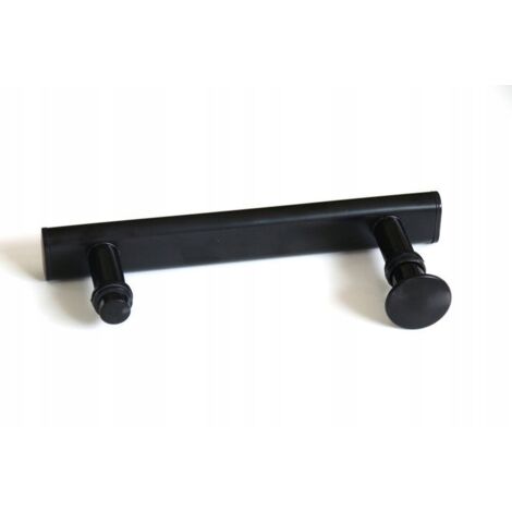 Poignée de porte de douche à deux points, noir mat