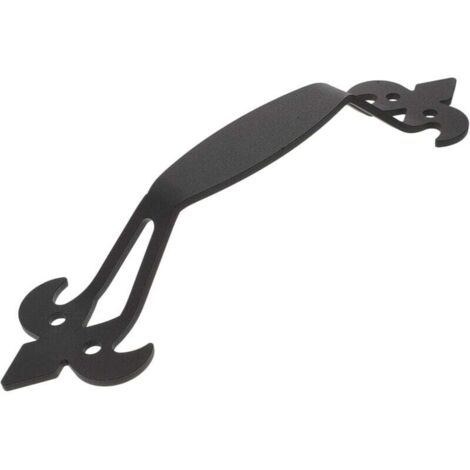 Poignée de porte de grange, poignée de porte prune noire, poignée de porte coulissante en fonte avec vis