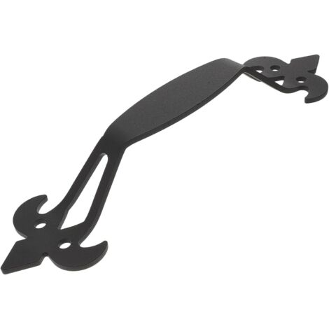 Poignée de porte de grange, poignée de porte prune noire, poignée de porte coulissante en fonte avec vis