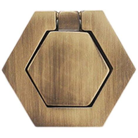 Poignée de porte de meuble vintage en bronze, tirette de tiroir, bouton de penderie, style antique, poignée hexagonale