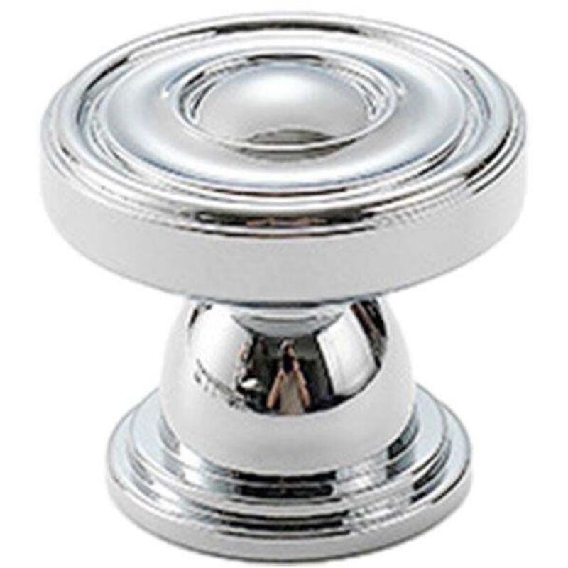 Poignée de porte de placard de luxe French Light, entièrement en cuivre argenté - Trou unique - 1
