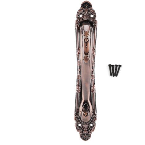 Poignée de porte de placard rétro vintage, bouton de meuble exquis (250 mm, bronze rouge)