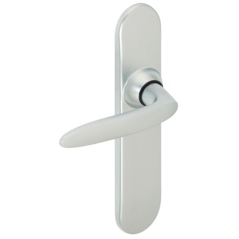 Poignée de porte d'entrée - Jazz - Vachette - Gris - Clé I - 195 mm