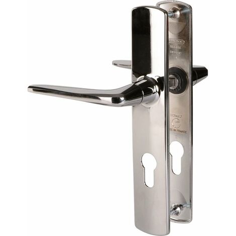Poignée de porte d'entrée - Riv-Bloc - Vachette - Gris - Clé I - 195 mm