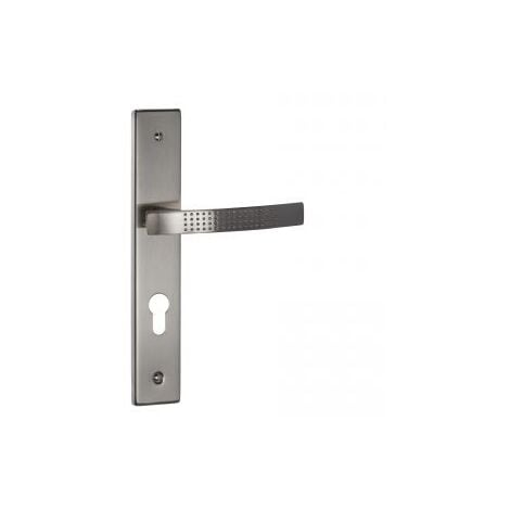 Poignée de porte Elona Cylindre nickel mat