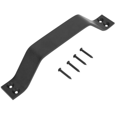 Poignée de porte en acier au carbone en forme d'arche, bouton de tiroir d'armoire (1 jeu)