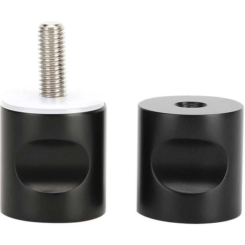 ZY - Jeffergarden Poignée de porte en verre d'acier inoxydable traction de porte à un trou pour les accessoires de meubles d'armoire de salle de