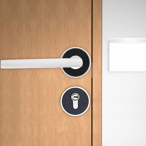 Poignée de Porte Européenne avec Serrure à Cylindre, Levier en Aluminium Avant/Arrière et Clés Incluses