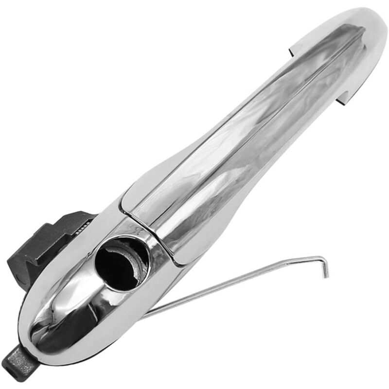 Poignée de porte extérieure chromée droite côté conducteur pour Fiat 500 735592012