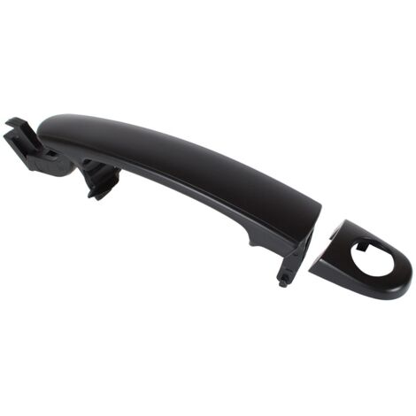 Poignée de porte extérieure noire avec trou pour VW Golf V 03-09 avant gauche