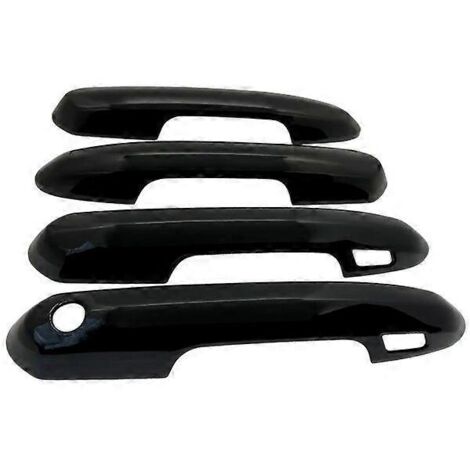 Poignée de porte extérieure noire luxueuse pour Toyota Land Cruiser 300 J300 2022 et Lexus LX J310 2021-2023 - Accessoires auto - 4 poignées, 2 boutons