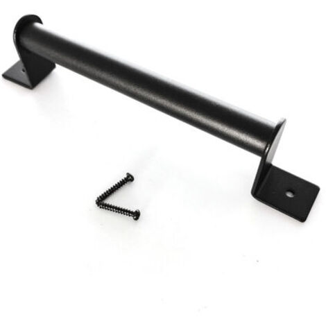 Poignée de Porte Grange Quincaillerie Noire Robuste pour Porte de Grange en Acier au Carbone avec poignée de Porte Robuste pour Porte de Grange coulissante 23cm A