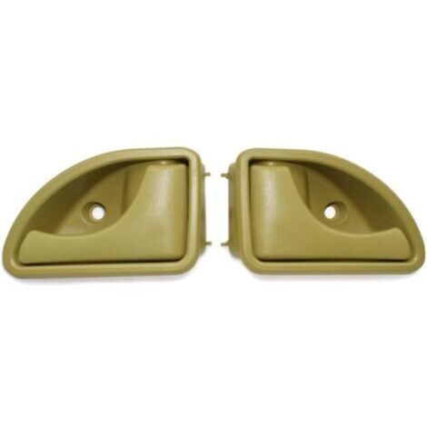 Poignée de porte intérieure avant gauche et droite compatible avec Renault Kangoo I 1997-2007 Twingo I 1993-2007 - Type A Jaune à gauche et à droite