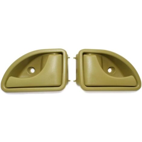 Poignée de porte intérieure avant gauche et droite compatible avec Renault Kangoo I 1997-2007 Twingo I 1993-2007 - Type A Jaune à gauche et à droite