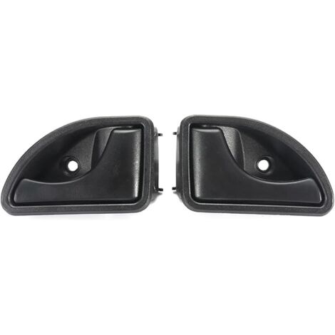 Poignée de porte intérieure avant gauche et droite compatible avec Renault Kangoo I 1997-2007 Twingo I 1993-2007 - Type A Noir à gauche et à droite
