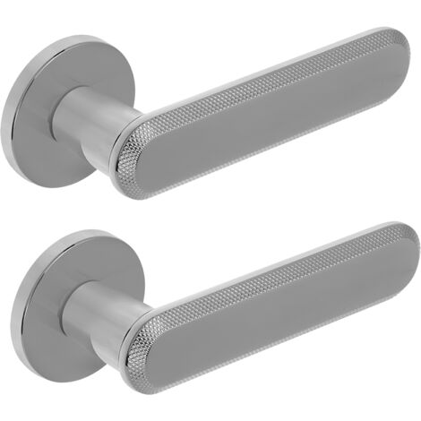 Poignée de porte intérieure chromée RUGOS Kuchinox