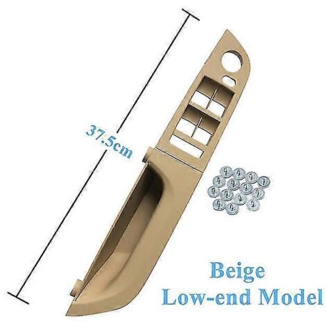 Poignée de porte intérieure côté conducteur (LH) pour BMW Série 3 E90 E91 316 318 320 325 328i - Beige 37,5 cm (entrée de gamme)