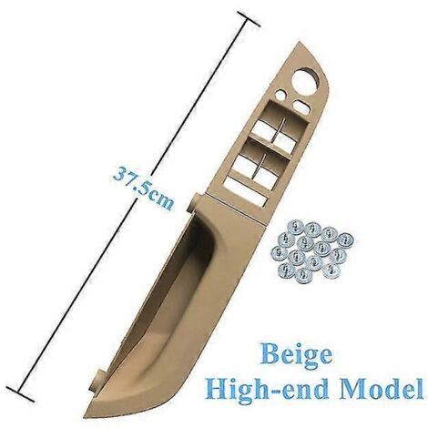 Poignée de porte intérieure côté conducteur (LH) pour BMW Série 3 E90 E91 316 318 320 325 328i - Beige 37,5 cm - Haut de gamme