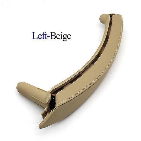 Poignée de porte intérieure de remplacement en cuir beige pour BMW X5 X6 E70 E71 (2007-2013) - Gauche