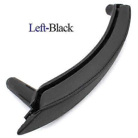 Poignée de porte intérieure de remplacement en cuir noir pour BMW X5 X6 E70 E71 (2007-2013) - Côté gauche