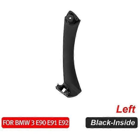 Poignée de porte intérieure gauche pour BMW E90 E91 (berline)  Noir