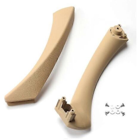 Poignée de porte intérieure pour BMW Série 3 318 320 325 330 E90 E91 (2004-2012) - Couleurs : gris, beige, noir (celle de gauche)