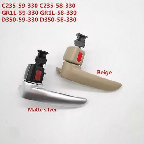 Poignée de porte intérieure pour Mazda 6gg, Mazda 3 Bk, Mazda 5 D350 58 330, D350 59 330 Gr1l 59 330 Gr1l 58 330 C23559330  Poignées de porte intérieures  -- Argent mat droit