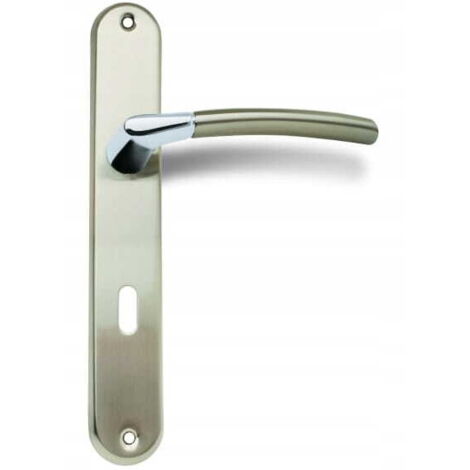 Poignée de porte intérieure Verdor en nickel brossé