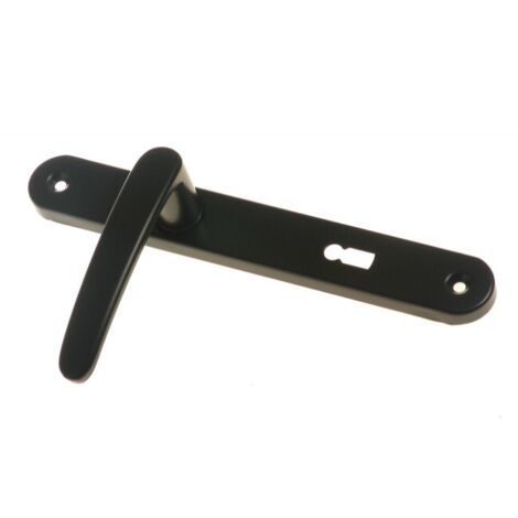 POIGNÉE DE PORTE PEINTE NOIRE 90 MM POUR CYLINDRE - MP KL D9Y CZ