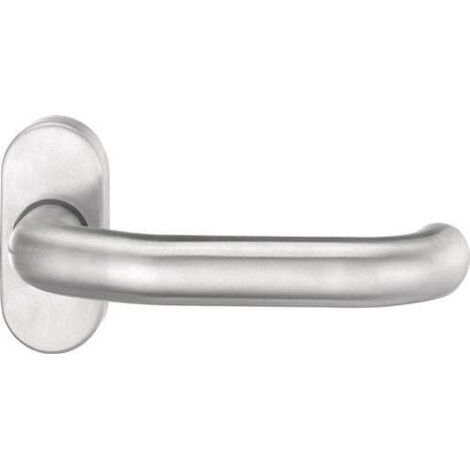 Poignée de porte profilée avec trou 1800/2033 VA EST ov.8mm courbée