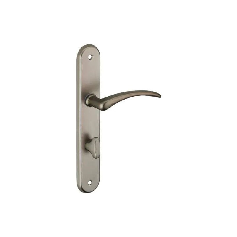 Thirard - Poignée de porte Selen, alu nickel satiné, E195, à condamnation