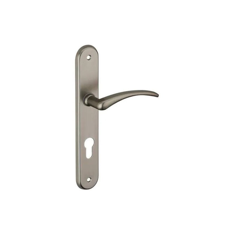 Thirard - Poignée de porte Selen, alu nickel satiné, E195, à trou cylindrique