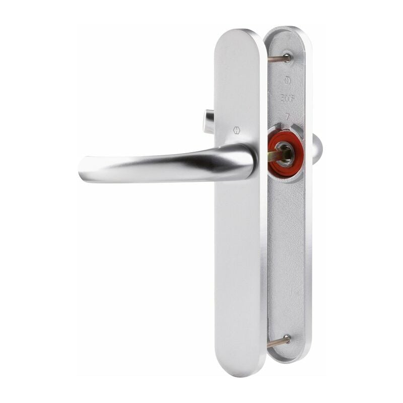 Poignée de porte intérieure - Tokyo Hoppe Et Cie Gris argent - Bec de cane - 195 mm