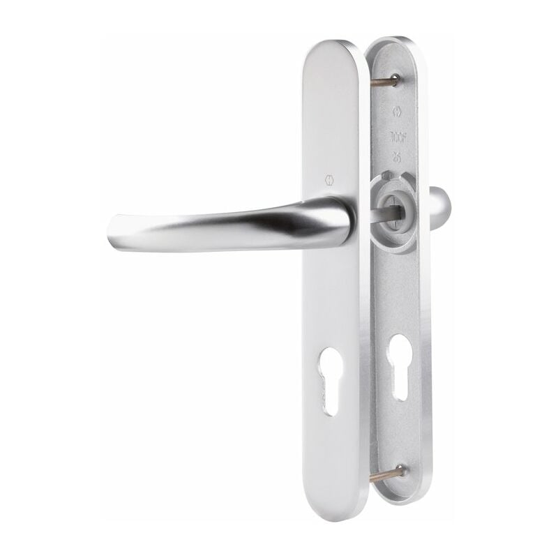 Poignée de porte d'entrée - Tokyo Hoppe Et Cie Gris argent - Clé i - 195 mm