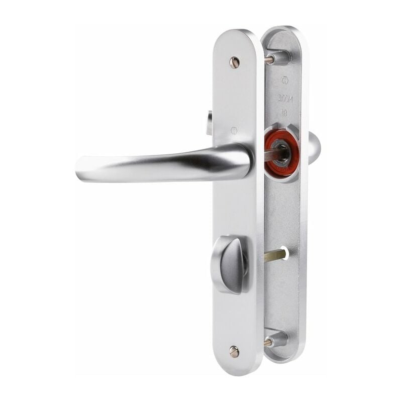 Hoppe Et Cie - Poignée de porte intérieure - Tokyo Gris argent - Condamnation - 195 mm