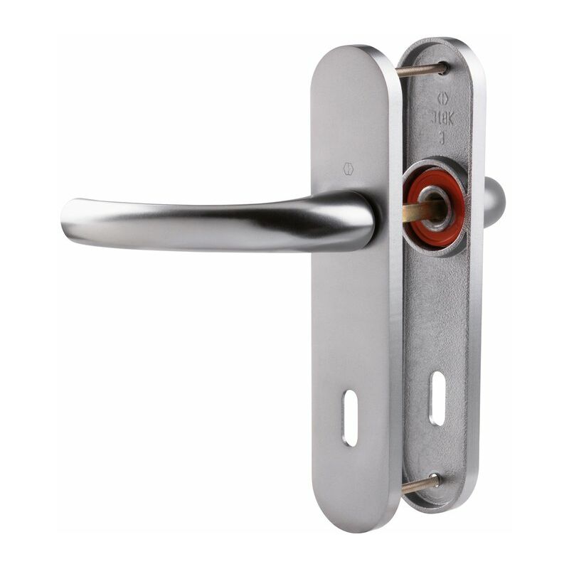 Poignée de porte intérieure - Tokyo Hoppe Et Cie Gris - Clé l - 165 mm