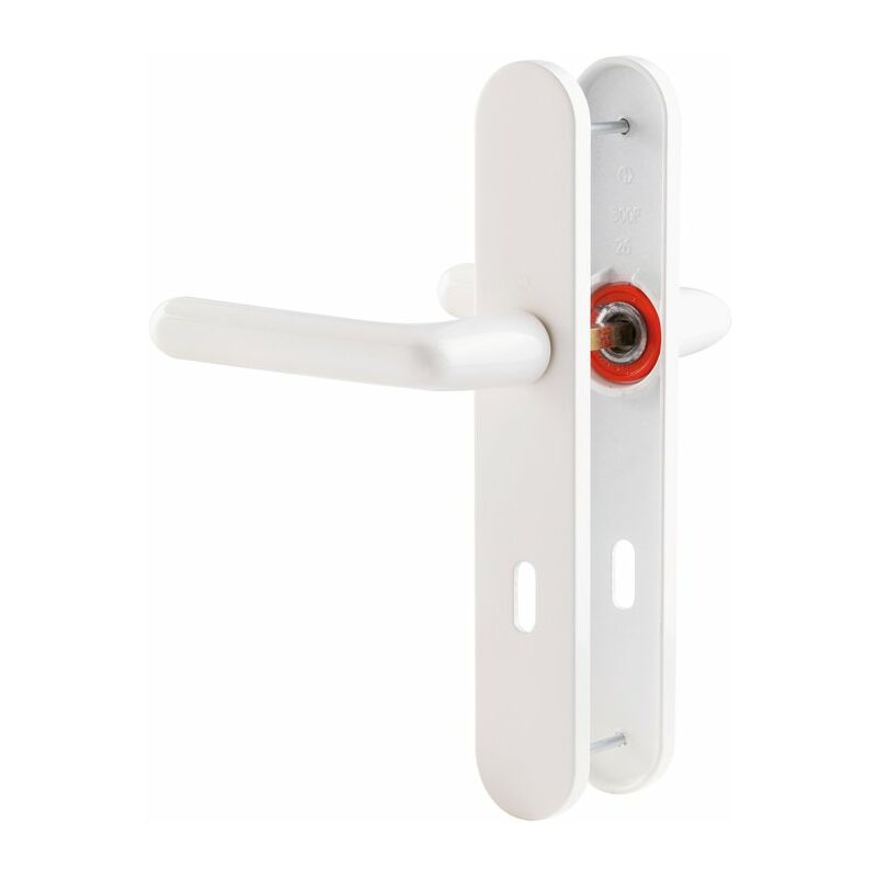 Hoppe Et Cie - Poignée de porte intérieure - Cortina Blanc - Clé l - 195 mm