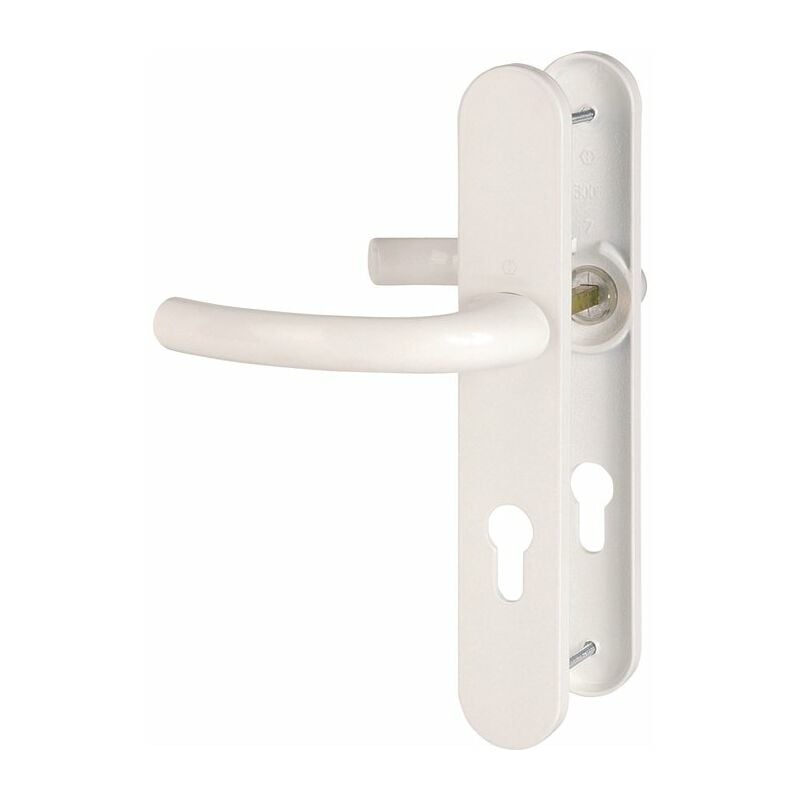 Hoppe Et Cie - Poignée de porte d'entrée - Tokyo Blanc pur - Clé i - 195 mm