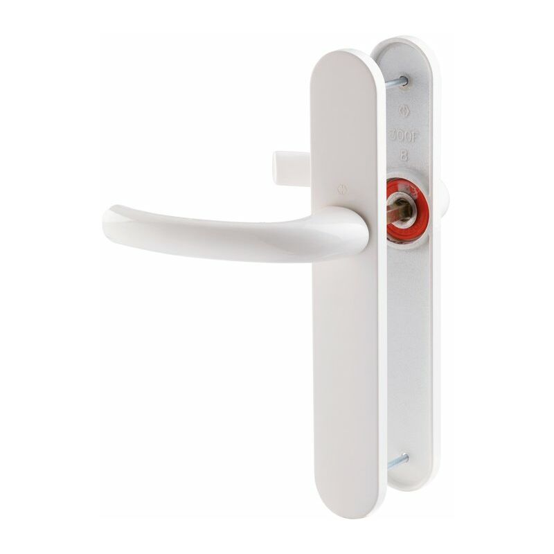 Hoppe Et Cie - Poignée de porte intérieure - Tokyo Blanc pur - Bec de cane - 195 mm