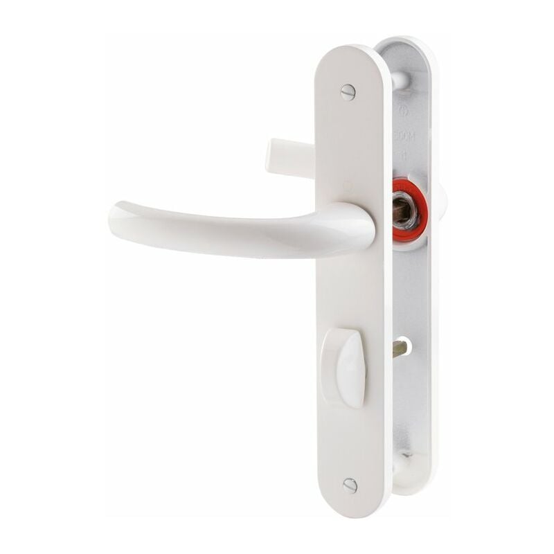 Poignée de porte intérieure - Tokyo - Hoppe Et Cie - Blanc pur - Condamnation - 195 mm