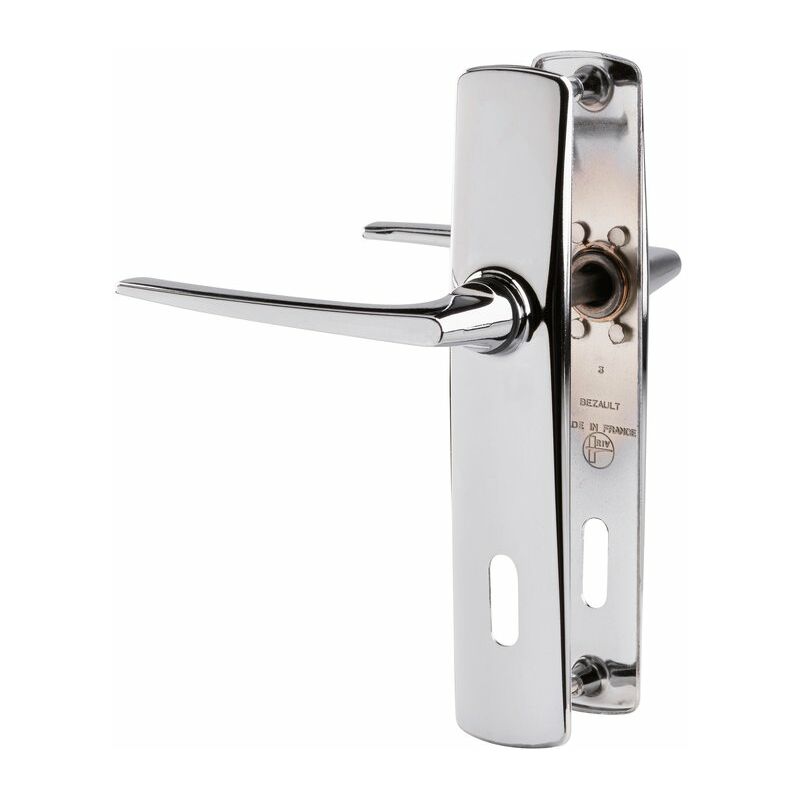 Poignée de porte intérieure - RIV-Saumur Vachette Gris argent - Clé l - 165 mm