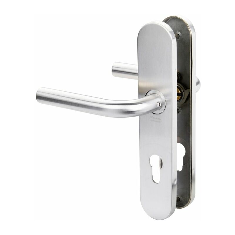 Vachette – Poignée de porte sur plaque inox brossé – Résistance à la corrosion Grade 4 – Fixations invisibles – 3159150739166 Vachette – Poignée de porte sur plaque inox brossé – Résistance à la corrosion Grade 4 – Fixations invisibles – 3159150739166